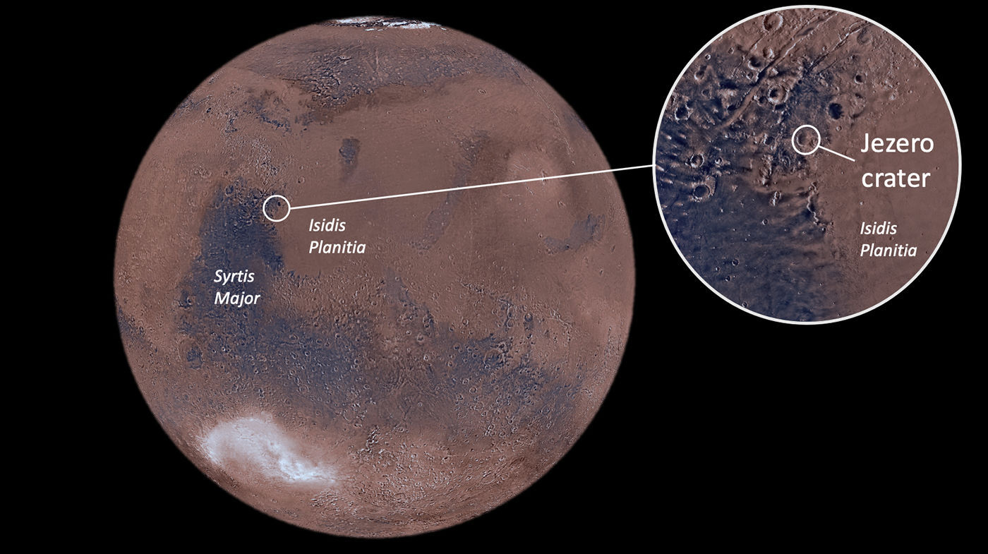 Mars landing location